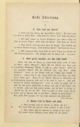 Erste Abteilung
