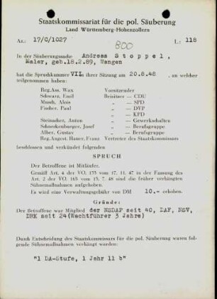 Stoppel, Andreas