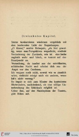 Dreizehntes Kapitel