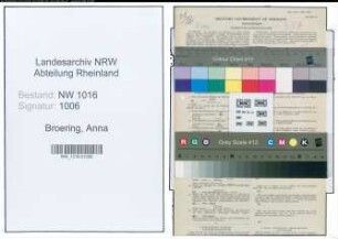 Entnazifizierung Anna Broering , geb. 24.04.1901 (Dozentin)