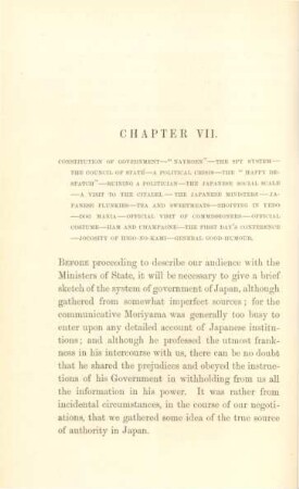 Chapter VII. Constitution of government ...