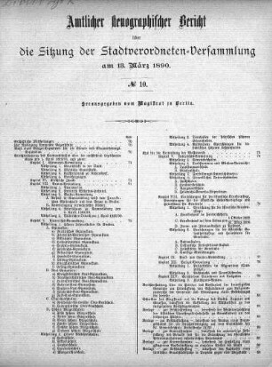No. 10, 13. März 1890