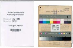 Entnazifizierung Martin Meisgen , geb. 11.10.1908 (Metzger)