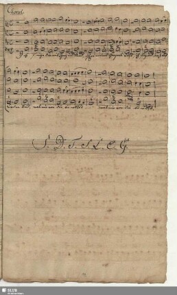 Choral. Ich singe dir mit Herz und Mund