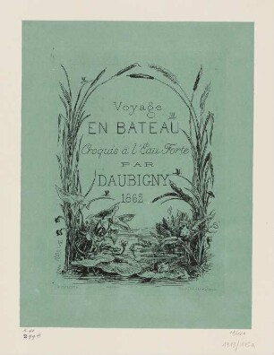 Voyage en bateau, Titelblatt der Folge "Album du voyage en bateau"