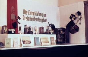 Lugau, Heimat- und Bergbaumuseum : Lugau, Bergbau-Ausstellung im 1954 eröffneten Heimat- und Bergbaumuseum