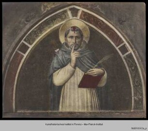 Freskenzyklus : Sopraporte mit dem Heiligen Petrus Martyr