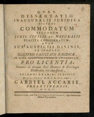 1-30, Dissertatio