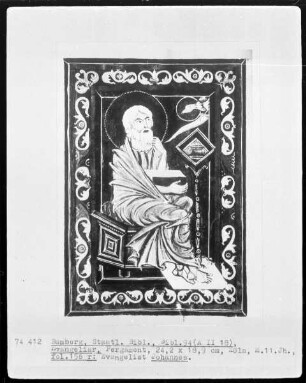 Evangeliar — Der Evangelist Johannes, Folio 156recto