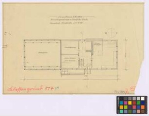 Johannisberg ([Landkreis Habelschwerdt]): Haus Alois Oballa, Klessengrund 20. Haupthaus (Grundriss)