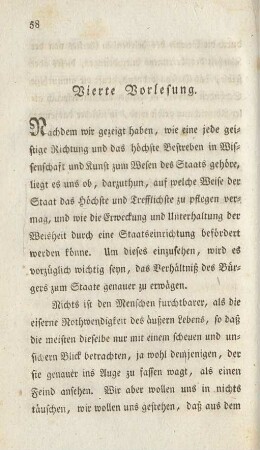Vierte Vorlesung