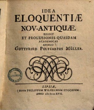 Idea eloquentiae nov-antiquae