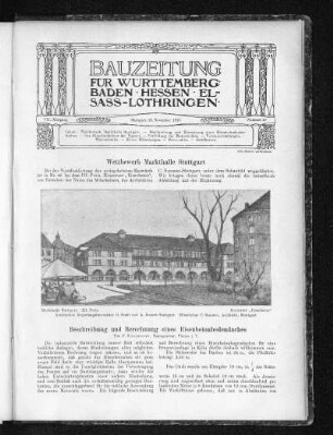 Wettbewerb Markthalle Stuttgart