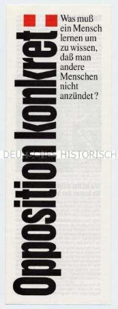 Flugschrift der PDS gegen Rechtsextremismus und Ausländerfeindlichkeit
