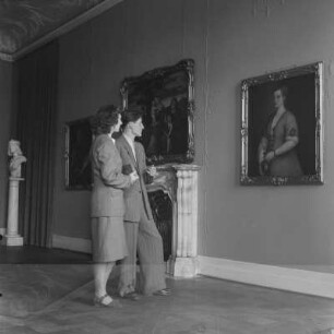 Dresden-Pillnitz. Raumaufnahme. Interimsquartier der Dresdner Gemäldegalerie in Schloss Pillnitz