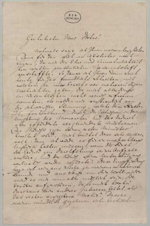 Richard Wagner (1813-1883) Autographen: Brief von Richard Wagner an Oscar Schanzenbach - BSB Autogr.Cim. Wagner, Richard.31