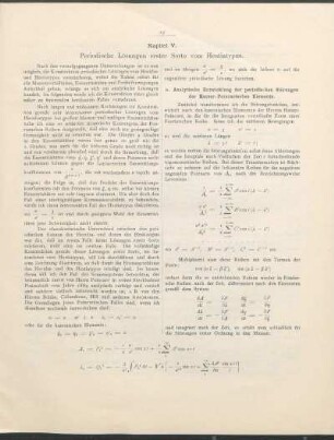 Kapitel V. Periodische Lösungen erster Sorte vom Hestiatypus.