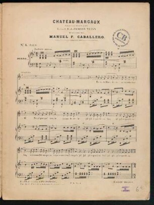 N.° 4. Vals : [Extracto para piano y voz]
