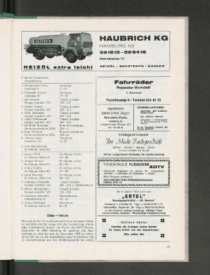 Glas - heute