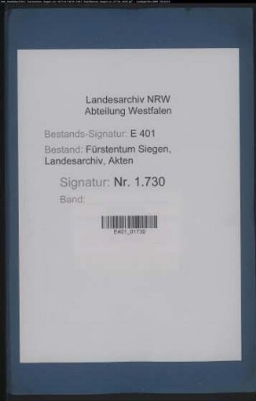 Suppliken von Eingesessenen und von den Gemeinden zu Oberfischbach und Niederfischbach