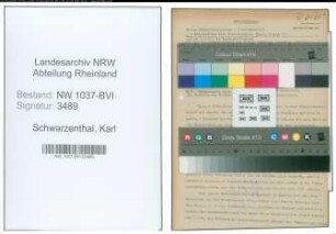 Entnazifizierung Karl Schwarzenthal , geb. 02.08.1910 (Angestellter)