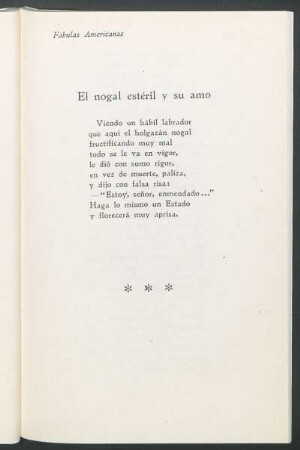 El nogal estéril y su amo