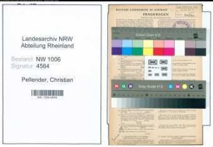 Entnazifizierung Christian Pellender , geb. 23.04.1899 (Landwirt)