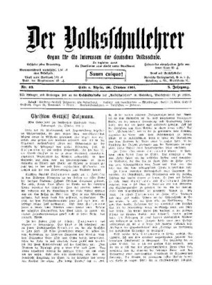 Christian Gotthilf Salzmann : (ein Gedenkblatt zur hundertsten Wiederkehr seines Todetages, 31. Oktober 1911)