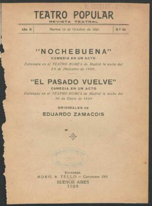 2.1920=Nr. 50: Nochebuena : comedia en un acto