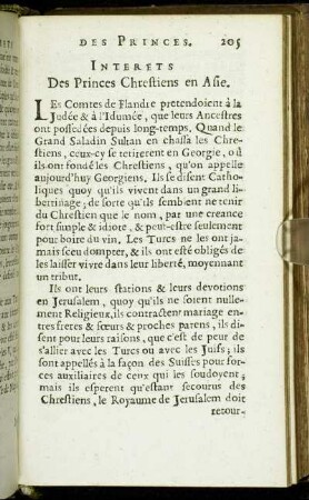 Interets De Des Princes Chrestiens en Asie.