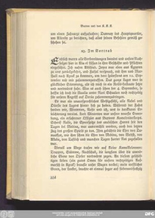 29. Im Vortrab
