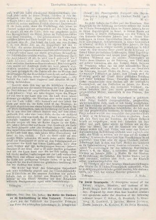 68-70 [Rezension] The Jewish Encyclopedia. Vol. I