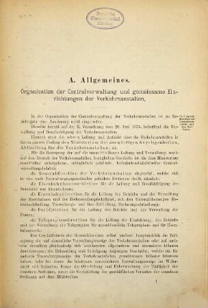 Verwaltungs-Bericht der Württembergischen Verkehrsanstalten : für das Rechnungsjahr .... 1879/80 (1881)