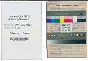 Entnazifizierung Franz Offermann , geb. 22.10.1899 (Bergarbeiter)