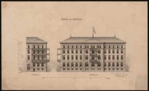 Hotel Bellevue, Cuxhaven Umbau: Grundriss KG, Hochparterre, 1. OG, 2. OG, 3. OG 1:200