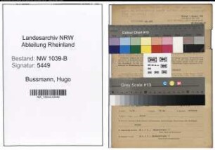 Entnazifizierung Hugo Bussmann , geb. 30.08.1900 (Bbeamter)