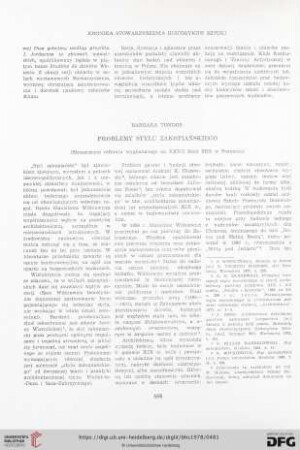 Problemy stylu zakopiańskiego