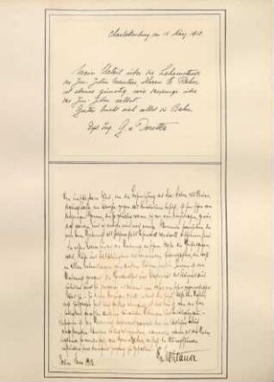 Album Erich Rahn; Zuschriften von 1912