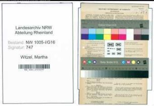 Entnazifizierung Martha Witzel , geb. 19.10.1904 (Putzmachermeisterin)