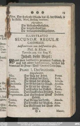 Illustratio Secundae Regulae Cardinalis.