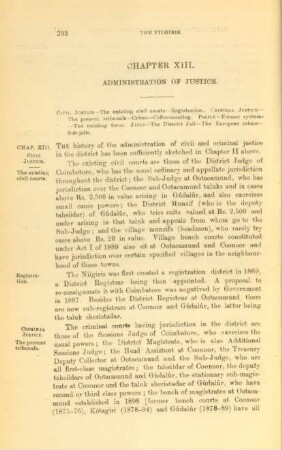 Chapter XIII. Administration of justice