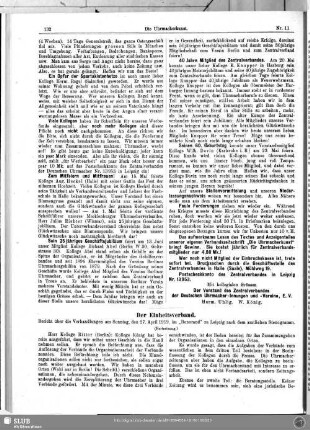 Der Einheitsverband (Fortsetzung)