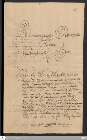 Brief von Johann Heinrich Michaelis, Paul Anton, Joachim Just Breithaupt, August Hermann Francke und Joachim Lange an Friedrich Wilhelm I., König in Preußen.