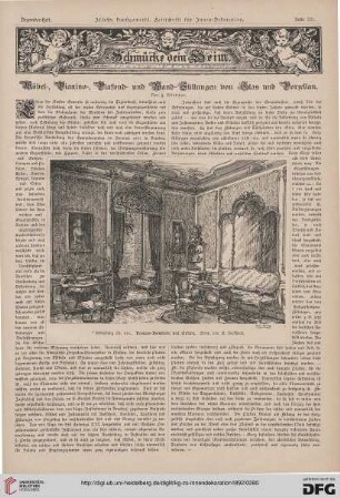 Möbel-, Pianino-, Plafond- und Wand-Füllungen von Glas und Porzellan