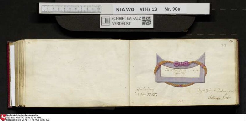 Stammbuch des Ernst Philipp Ludwig Zellmann (1763-1795) aus
                           Braunschweig