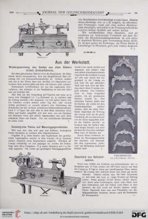 Aus der Werkstatt