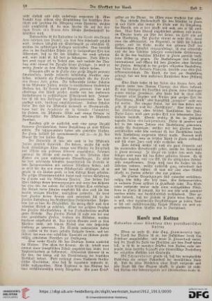 Kunst und Kultus : Gedanken eines Künstlers über protestantischen Kultus