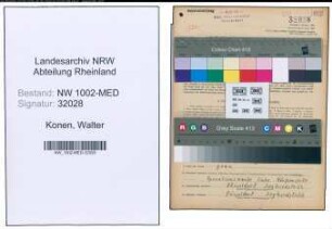 Entnazifizierung Walter Konen , geb. 21.09.1919 (Arzt)