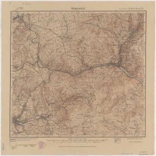Section Klingenthal aus: Topographische Karte (Meßtischblätter) Sachsen