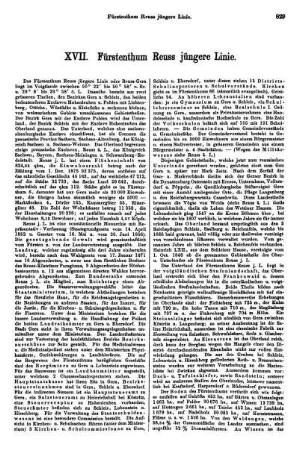XVII. Fürstenthum Reuss jungere Linie
